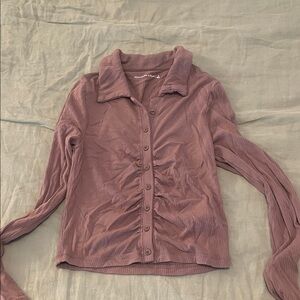 Abercrombie & Fitch Dusty Rose Button-Down Shirt